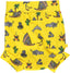 High-waisted swim diapers with an ocean-themed print