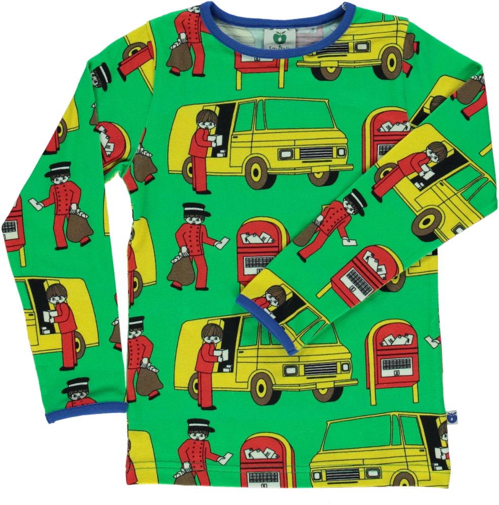 Long-sleeved shirt with postman