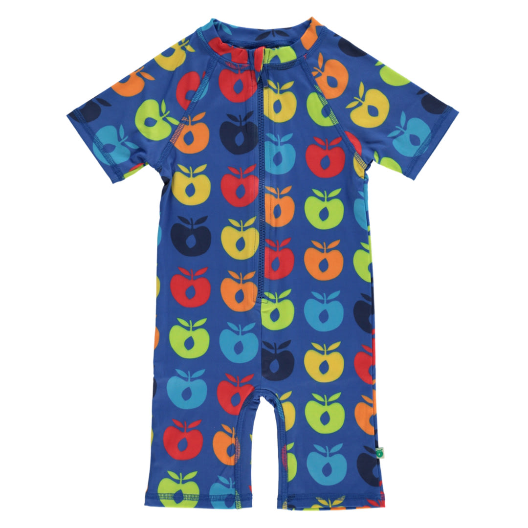 UV50 swimsuit with retro apples
