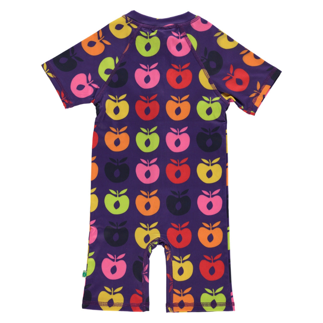 UV50 swimsuit with retro apples