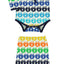 Set with long-sleeved baby bodysuit and leggings with retro apples
