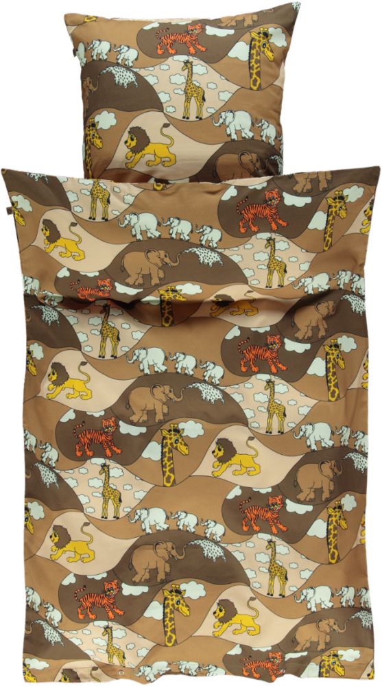 Adult bedding 140x200cm with Zoo animals