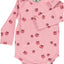 Long-sleeved bodysuit with apples