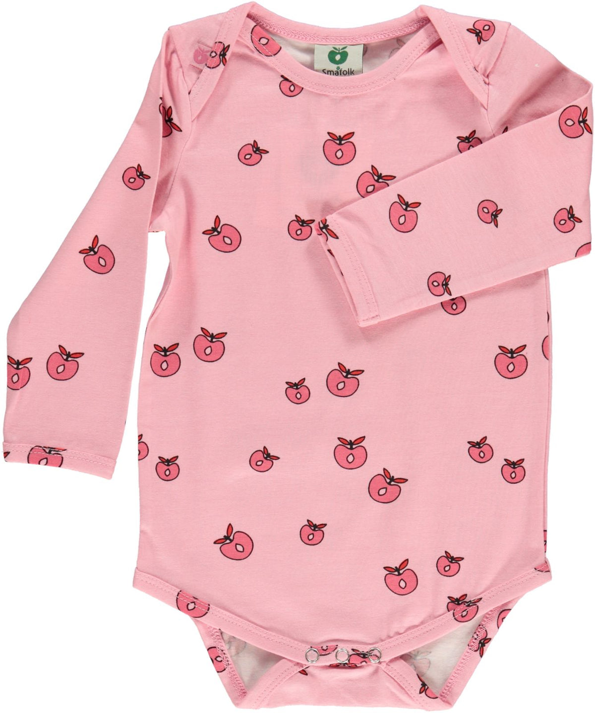Long-sleeved bodysuit with apples