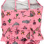 UV50 baby swimsuit with ruffles and ocean world print