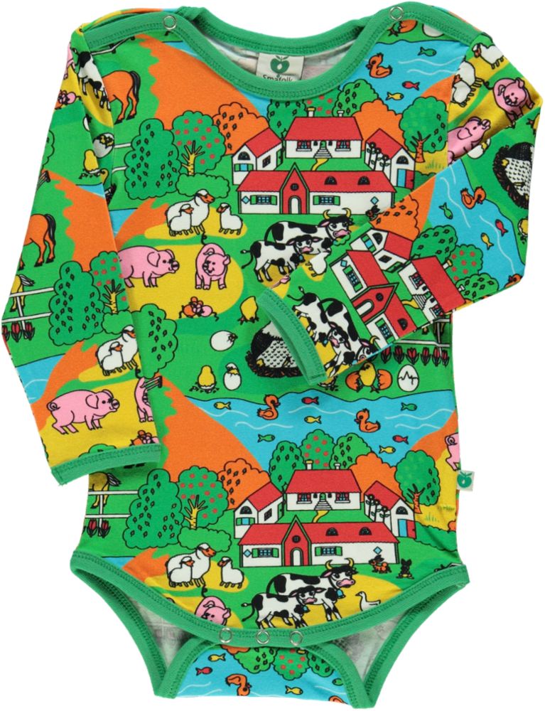Long-sleeved farm bodysuit