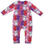 Long-sleeved jumpsuit with cats