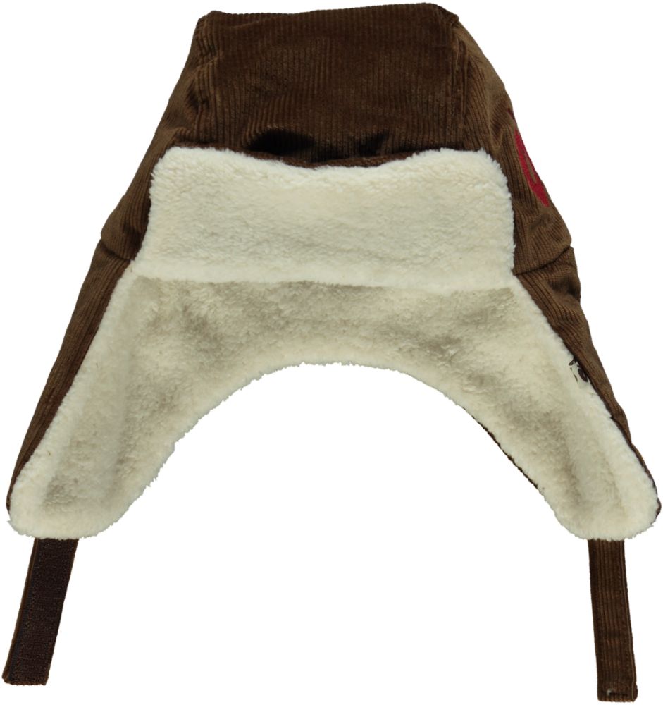 Corduroy hat with earflaps