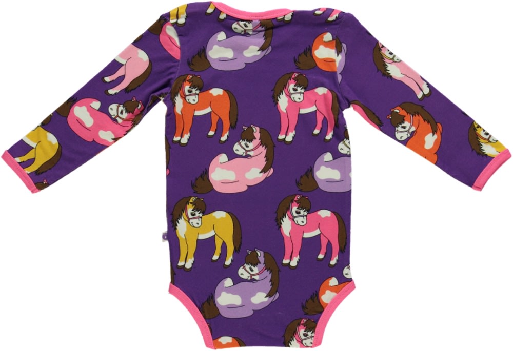 Long-sleeved horse bodysuit